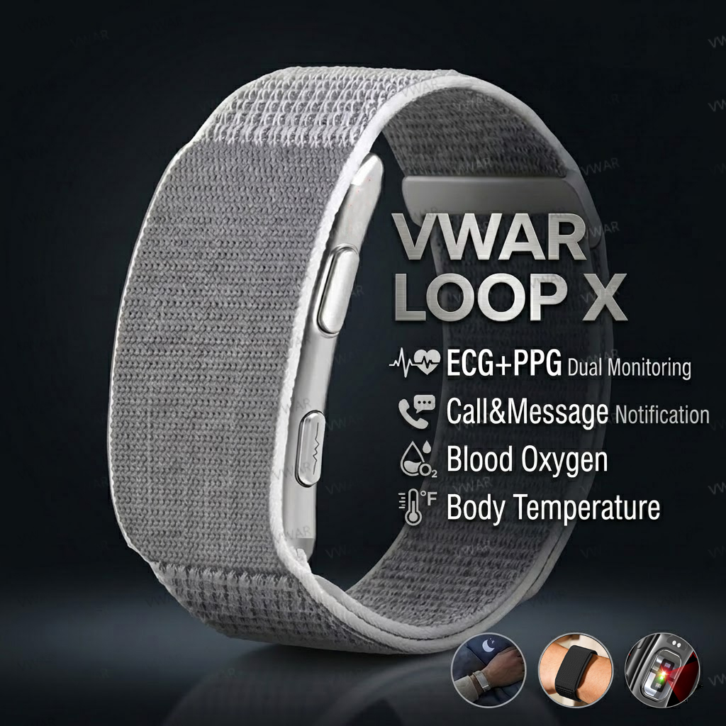 Xbody Health & Wellness - VWAR Loop X ECG Inteligentna Bransoletka
