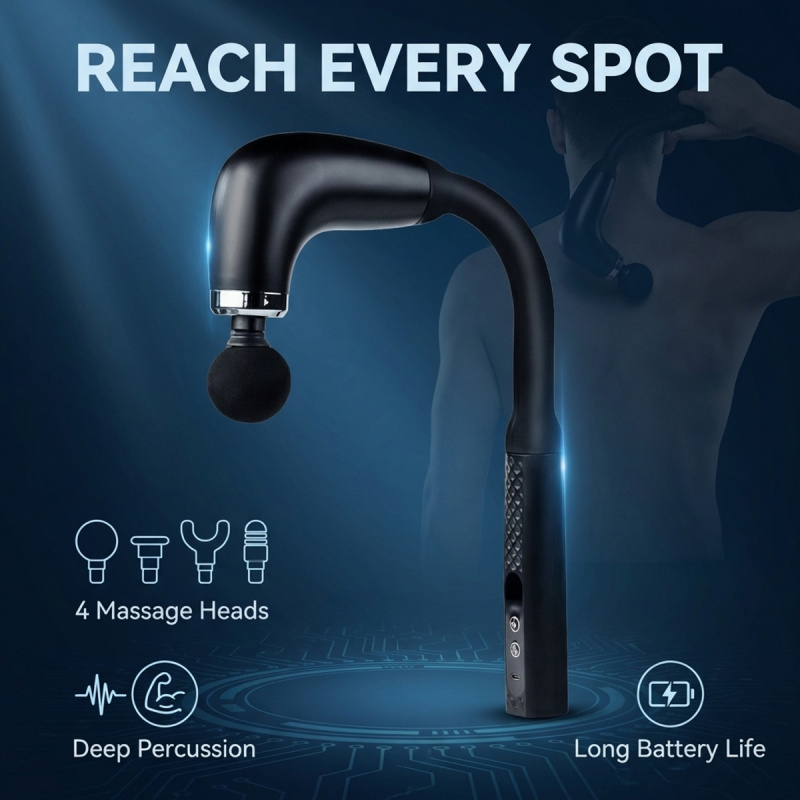 Scalp Massager Electric - Elektryczny pistolet do masażu mięśni z