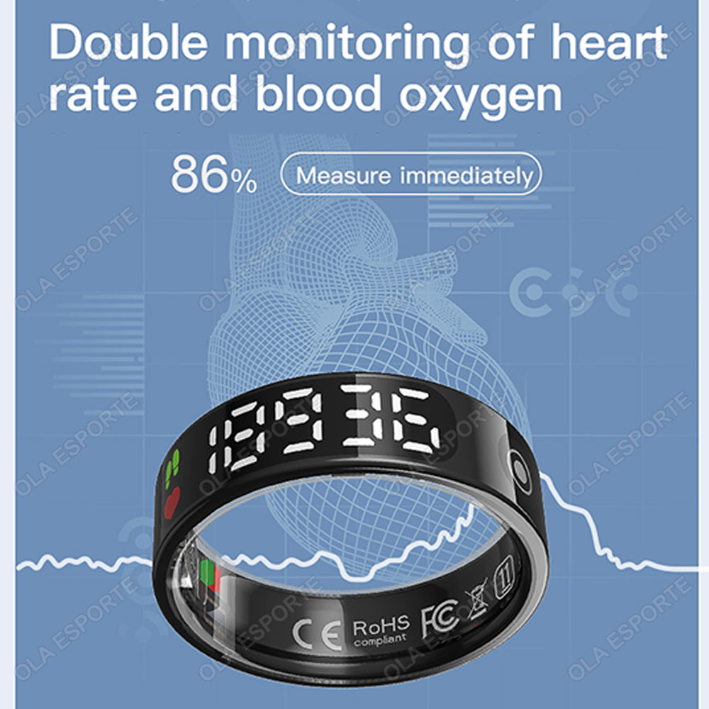 Inteligentny pierścień SR08 z  – Blood Oxygen Monitor recenzja i cena