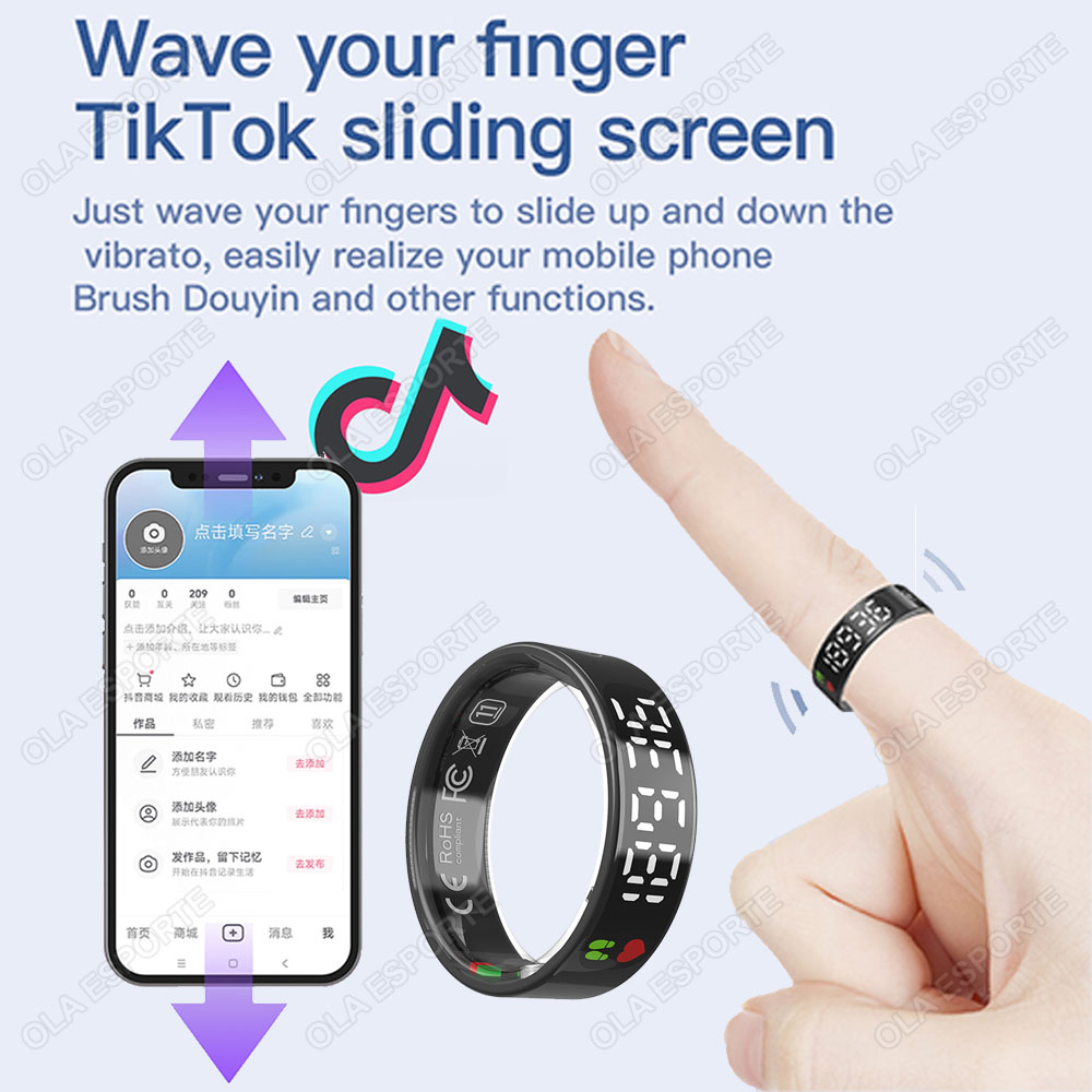 Inteligentny pierścień SR08 z  – Blood Oxygen Monitor recenzja i cena