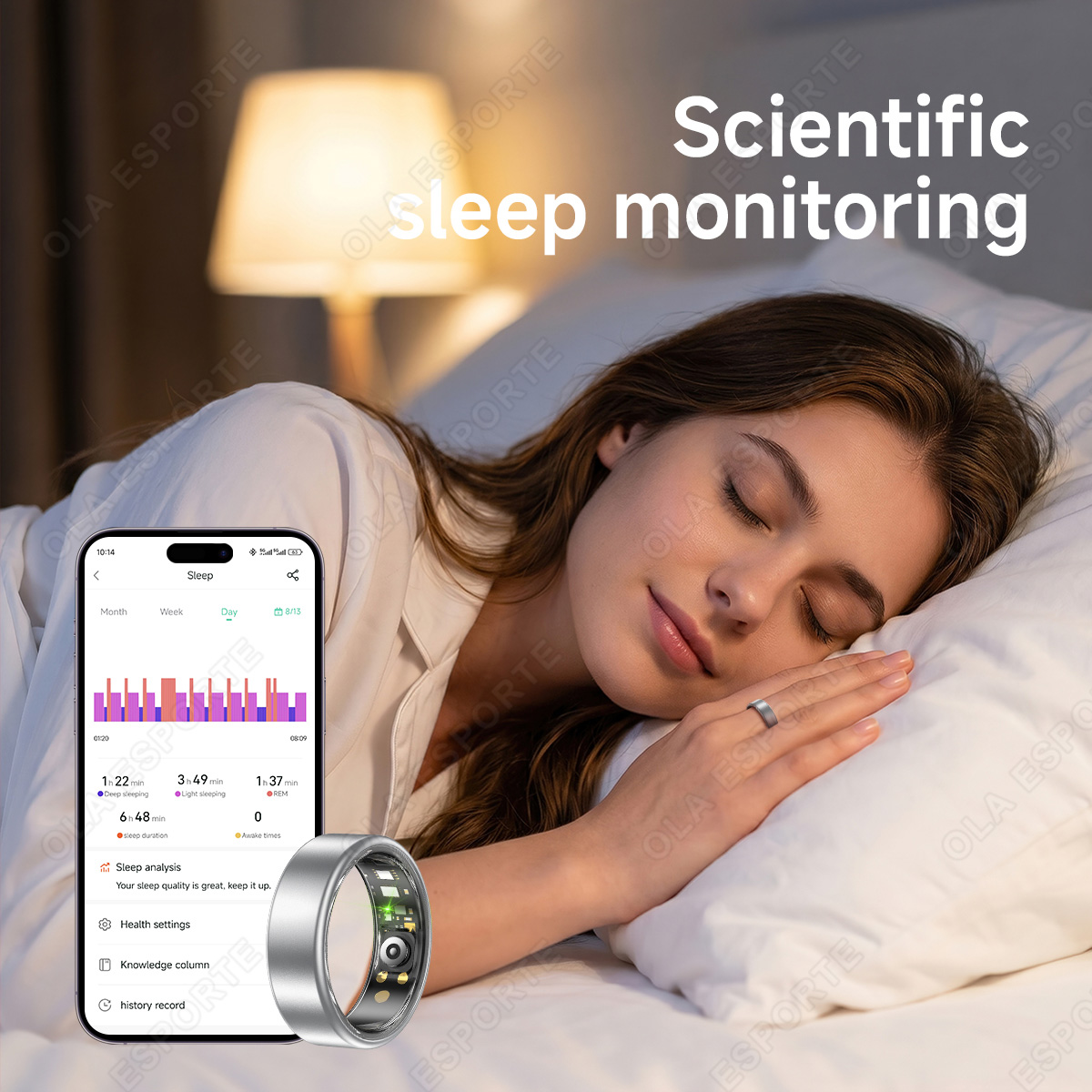 Inteligentny pierścień dla kob – Blood Oxygen Monitor recenzja i cena