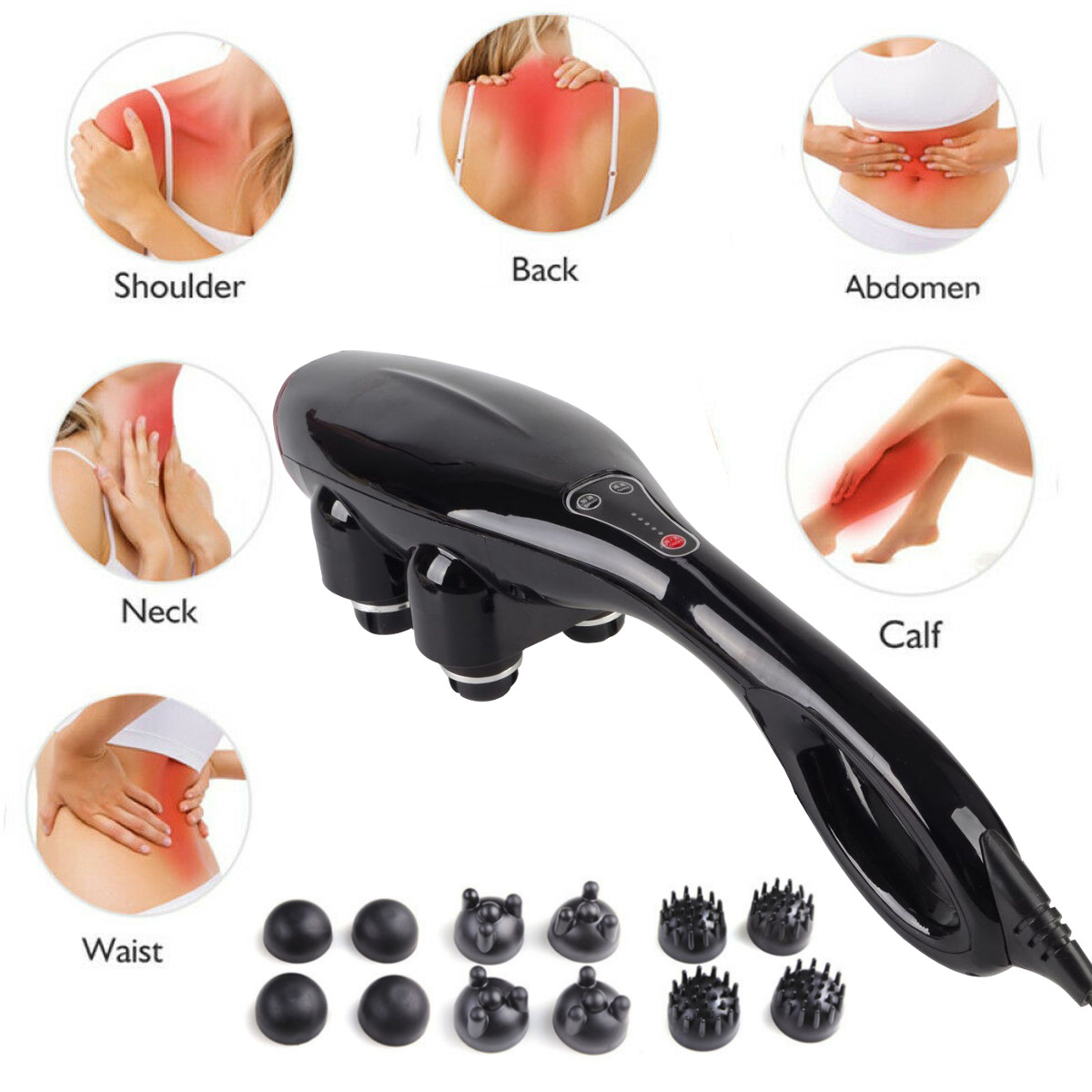 Czterogłowicowy potężny wielof – Scalp Massager Electric recenzja i cena