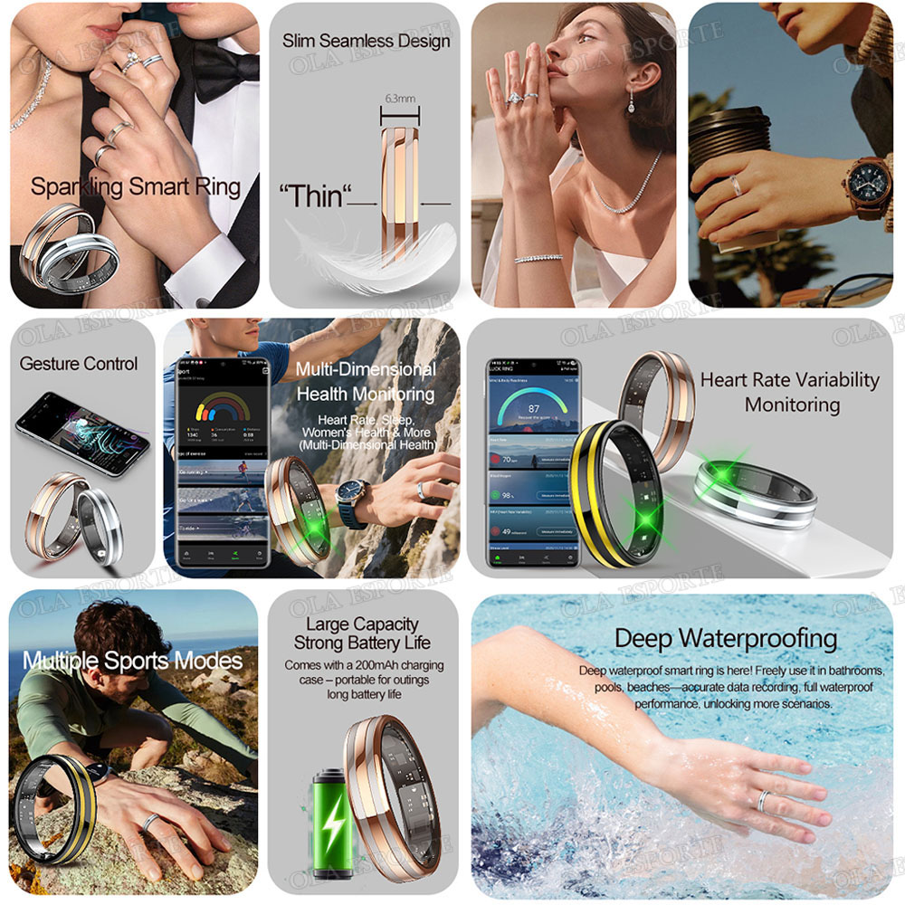 Inteligentny pierścień z czujn – Blood Oxygen Monitor recenzja i cena