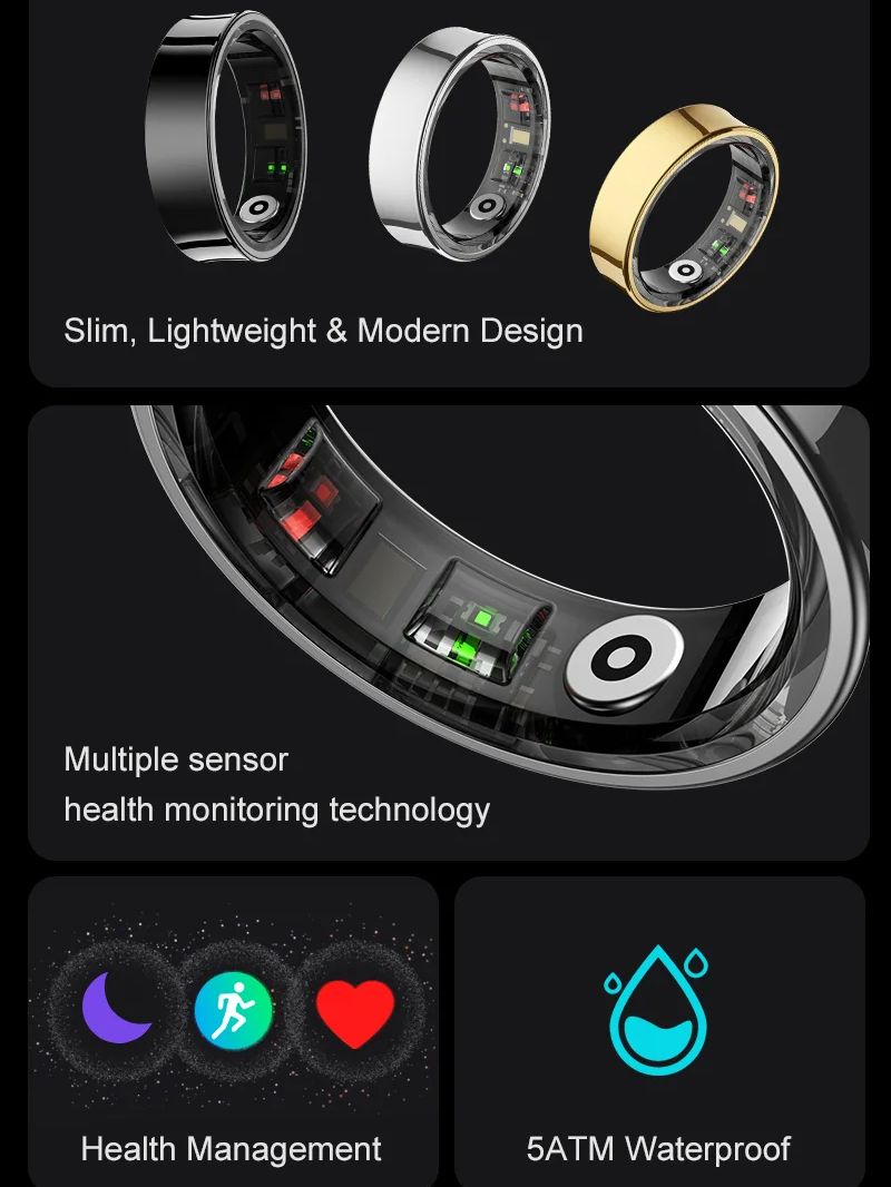 Nowy inteligentny pierścień R0 – Blood Oxygen Monitor recenzja i cena